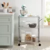 3 Tier Metal Utility Cart Chrome - Brightroom™