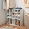 4 Tier Laminate Stackable Shoe Cubby White - Brightroom™