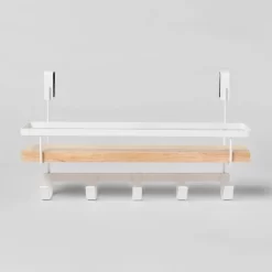 Shelf Rack With 5 Hooks - Brightroom™ 9 Shelf Rack With 5 Hooks - Brightroom™ -Brightroom GUEST 6b729c80 c098 4478 bcff e9f20f40cb58