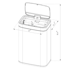 Motion Wastebasket With Liner - Brightroom™ -Brightroom GUEST 7f75f16e 95a3 4cab a642 97207e054cc7