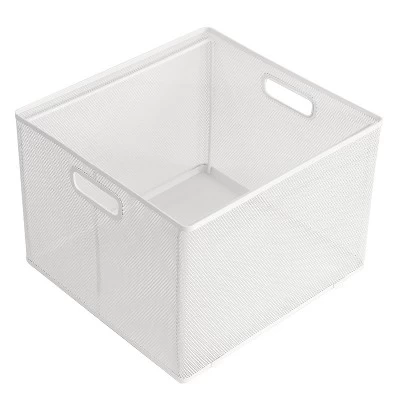 10" X 14" X 13.25" Mesh Crate File Box White - Brightroom™ -Brightroom GUEST 86b06be5 26d4 48d7 93b1 108288c6f3ae