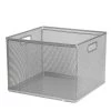 Mesh Crate File Box 10"x14"x 13.25" Silver - Brightroom™