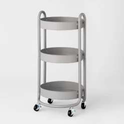 3 Tier Round Metal Utility Cart - Brightroom™ -Brightroom GUEST a3f8786e 2813 41c1 b303 d6f067556317