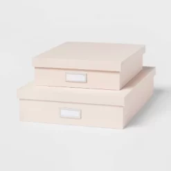 Canvas Desk Storage Box Set Of 2 - Brightroom™ -Brightroom GUEST bb30d296 8cf4 469e ae91 77a1c9edf87d