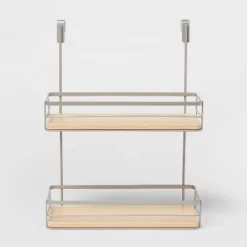 Over The Cabinet Tiered Shelves With Wood - Brightroom™ -Brightroom GUEST ca010873 fa30 4b13 b6a0 2c4b9b211bd7