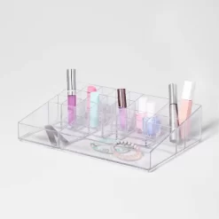 Bathroom Plastic Extra Large Cosmetic Organizer Clear - Brightroom™ -Brightroom GUEST f40ed7a3 5f93 4459 afee 9d433a0216cd